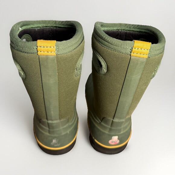 Bogs Kids Classic Waterproof Insulated Winter Boots Green US Size 10 EU 26 - Picture 9 of 12